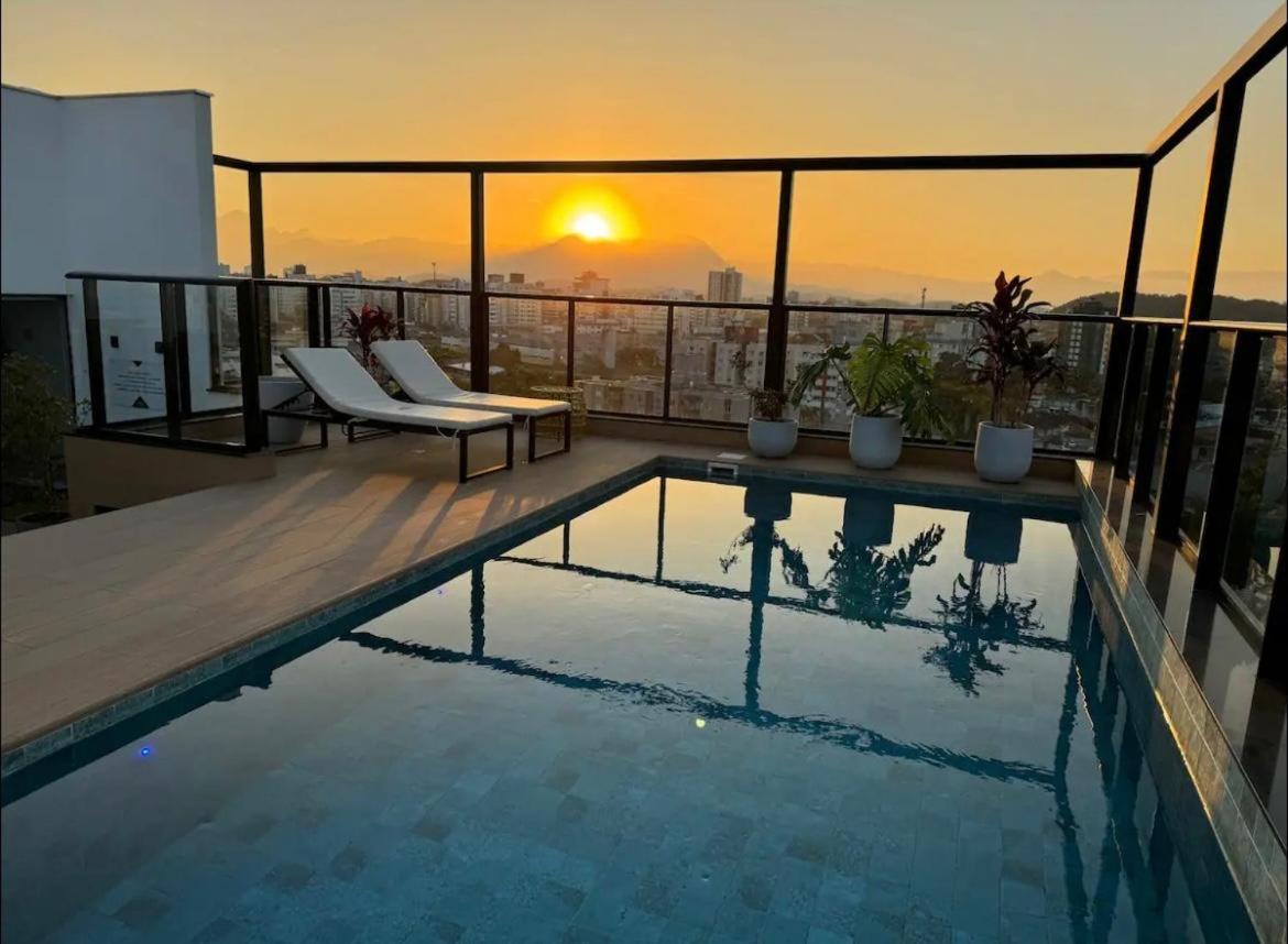 Apartamento Joinville Saguacu - Piscina Incrivel Bagian luar foto