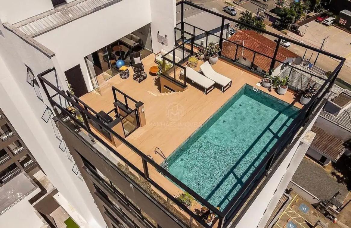 Apartamento Joinville Saguacu - Piscina Incrivel Bagian luar foto
